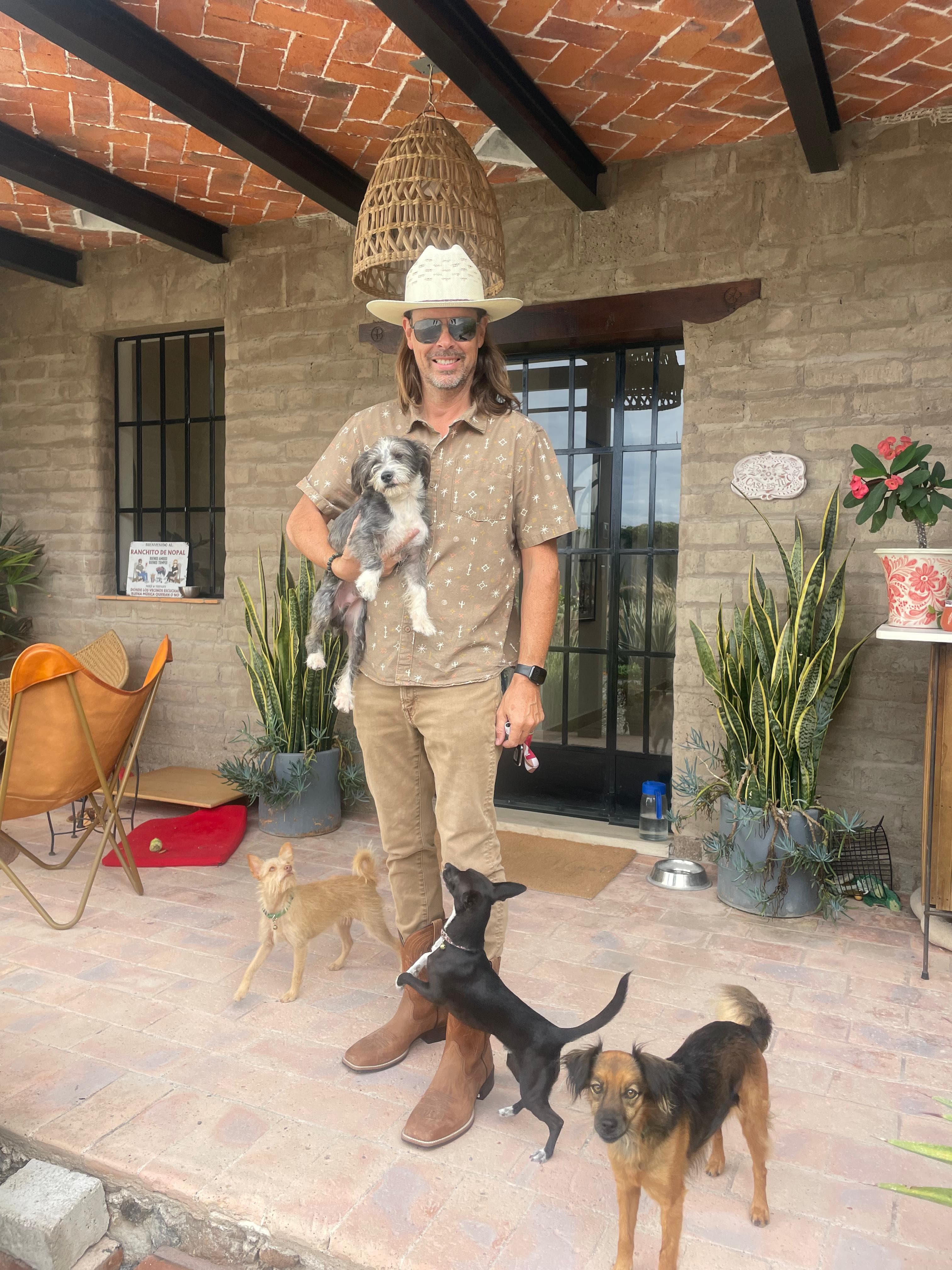 Rescue dogs on the ranchito near San Miguel de Allende