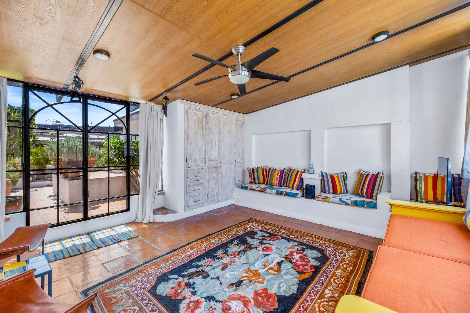 Casa Refugio — San Antonio, San Miguel de Allende — photo 17 — serene studio with soaring wood ceilings