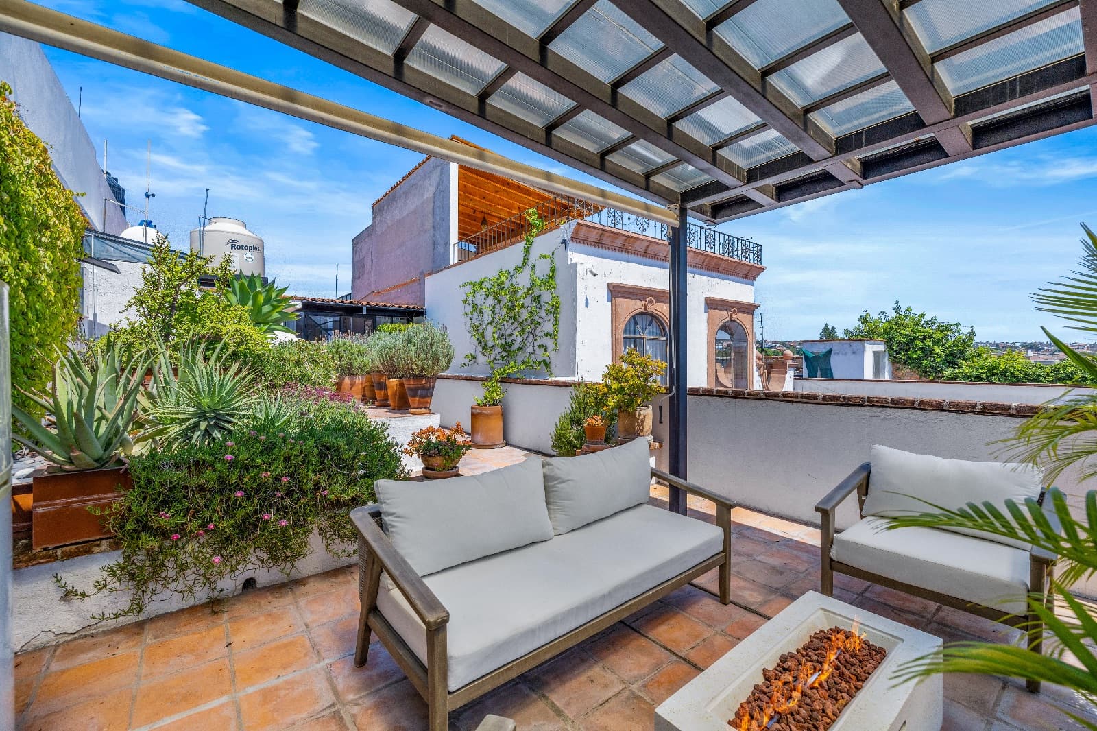 Casa Refugio — San Antonio, San Miguel de Allende — photo 21 — skylit rooftop oasis, breathtaking views
