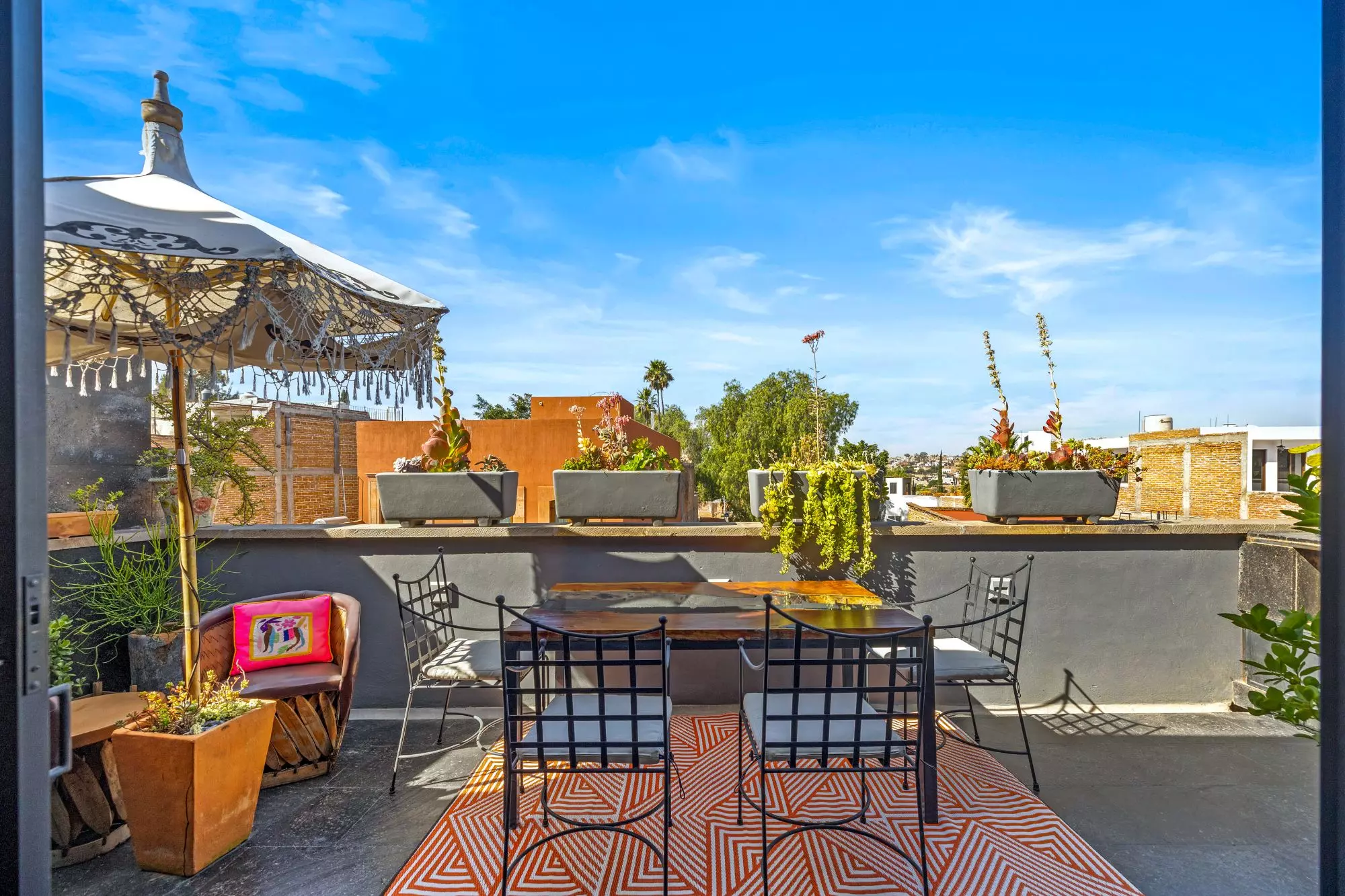 Penthouse Quebrada — San Miguel de Allende Centro, San Miguel de Allende — photo 8 — stunning rooftop terrace with panoramic views