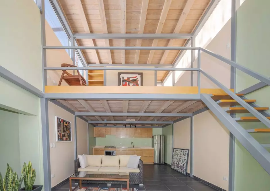 Fraccion 5 — San Antonio, San Miguel de Allende — photo 14 — soaring lofted industrial-chic living space