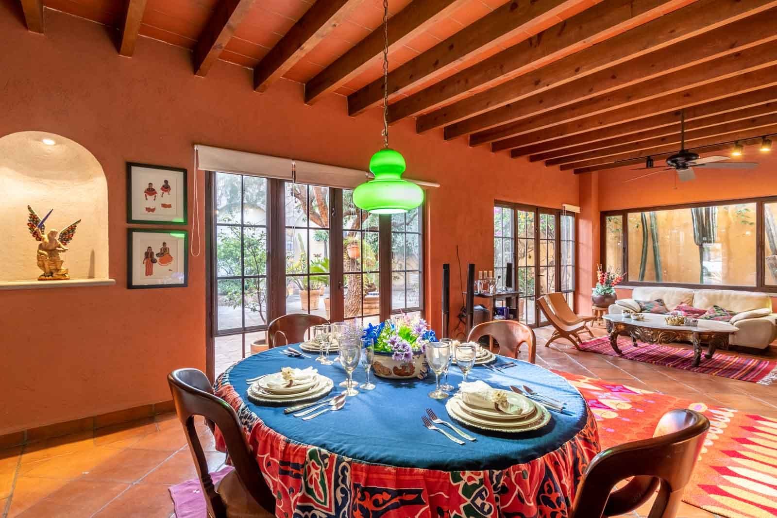 Casa San Miguel 11 — El Paraiso, San Miguel de Allende — photo 5 — vibrant entertaining space, authentic colonial charm