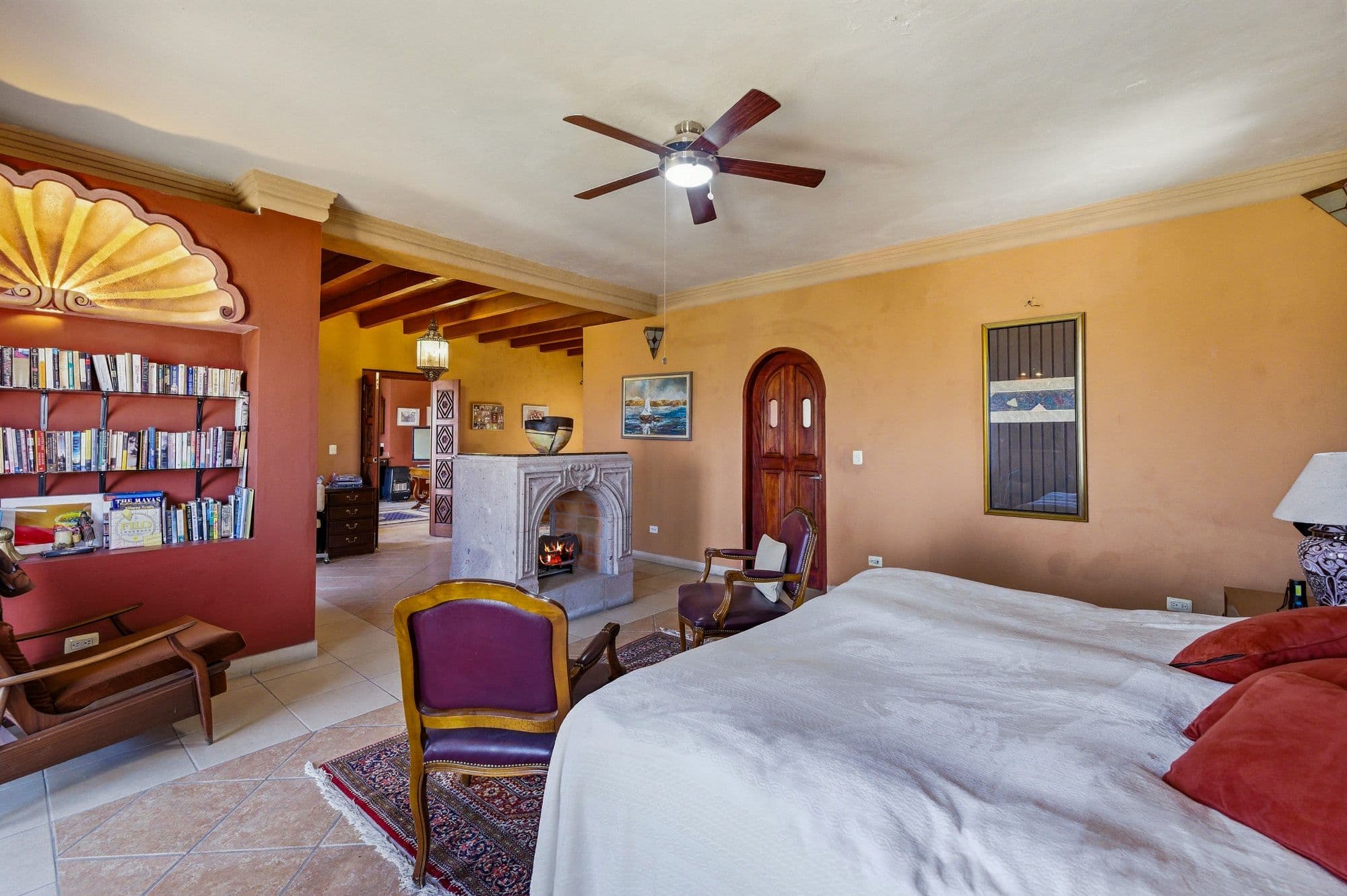 Casa Arie — Caracol, San Miguel de Allende — photo 14 — sunlit master suite, artisanal charm
