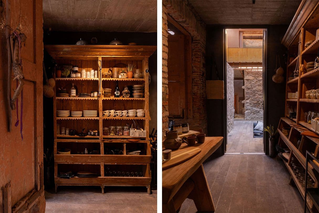 Casa Bomboti — Centro, San Miguel de Allende — photo 6 — artisan kitchen with rustic wooden shelving