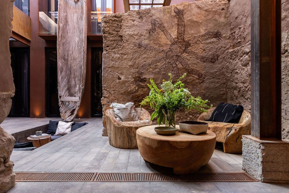 Casa Bomboti — Centro, San Miguel de Allende — photo 2 — rustic courtyard, artisan wood seating