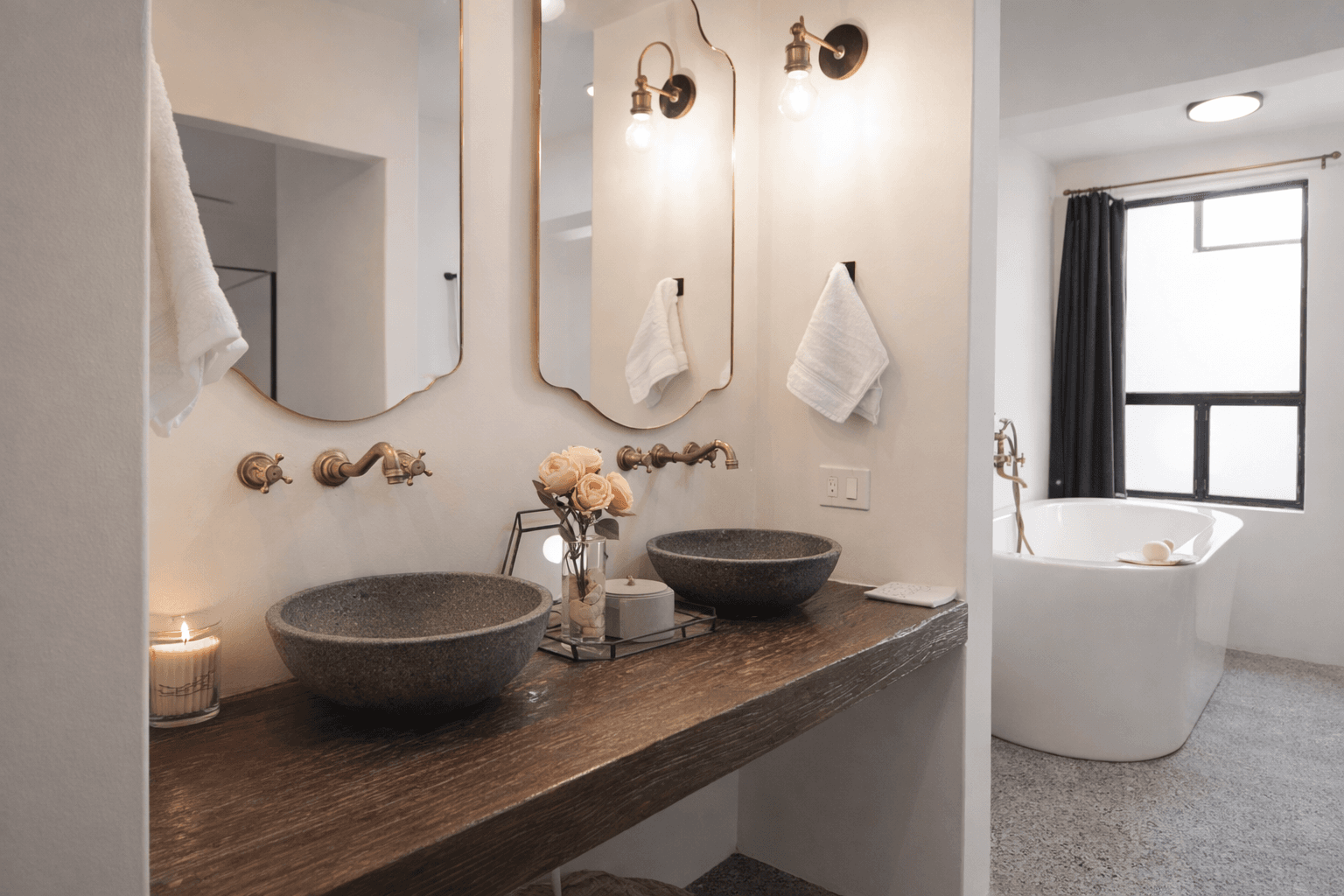 Casa Serena — Centro, San Miguel de Allende — photo 7 — spa-inspired ensuite with artisanal vessels