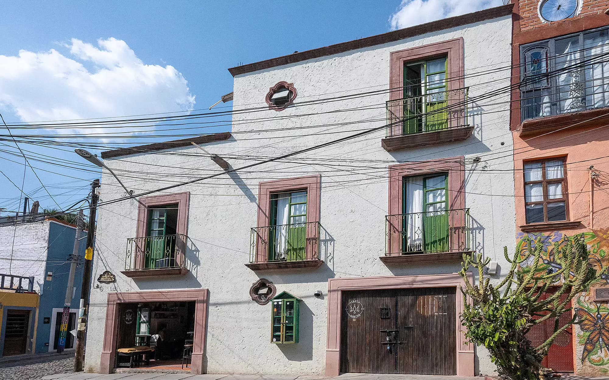 Casa Opportunity — Guadalupe, San Miguel de Allende — photo 6 — charming colonial facade, verdant balconies