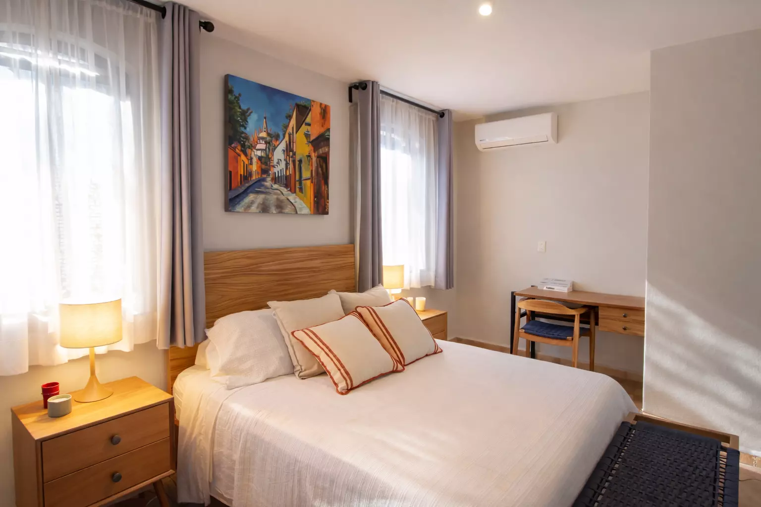 Casa Tranquila — Guadalupe, San Miguel de Allende — photo 25 — serene bedroom with abundant natural light