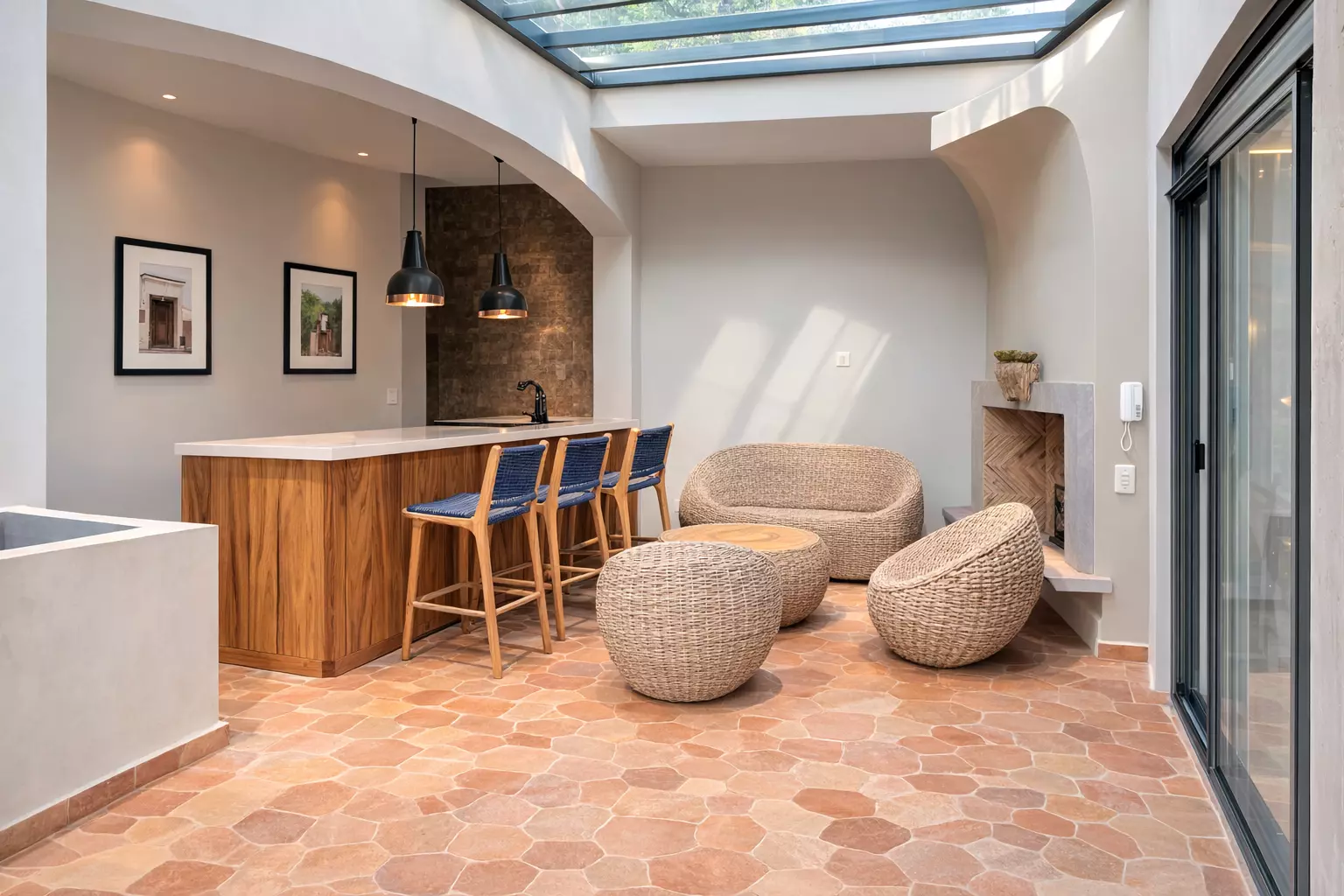 Casa Tranquila — Guadalupe, San Miguel de Allende — photo 14 — sophisticated entertaining space flooded with light