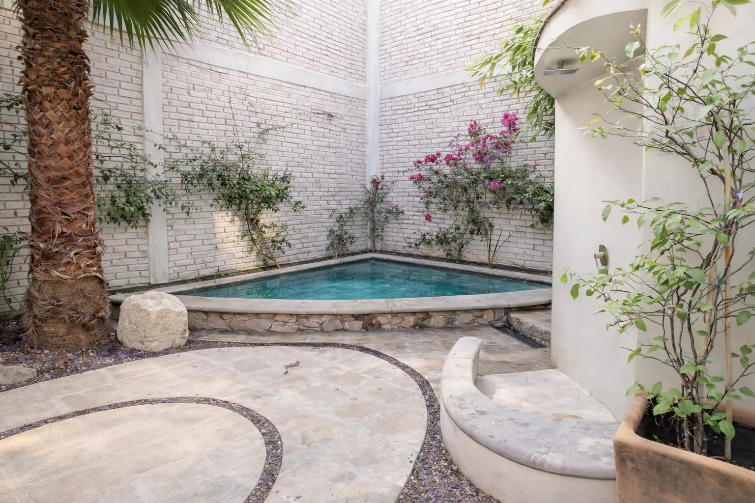Casa Tranquila — Guadalupe, San Miguel de Allende — photo 15 — serene courtyard pool oasis, flowering vines