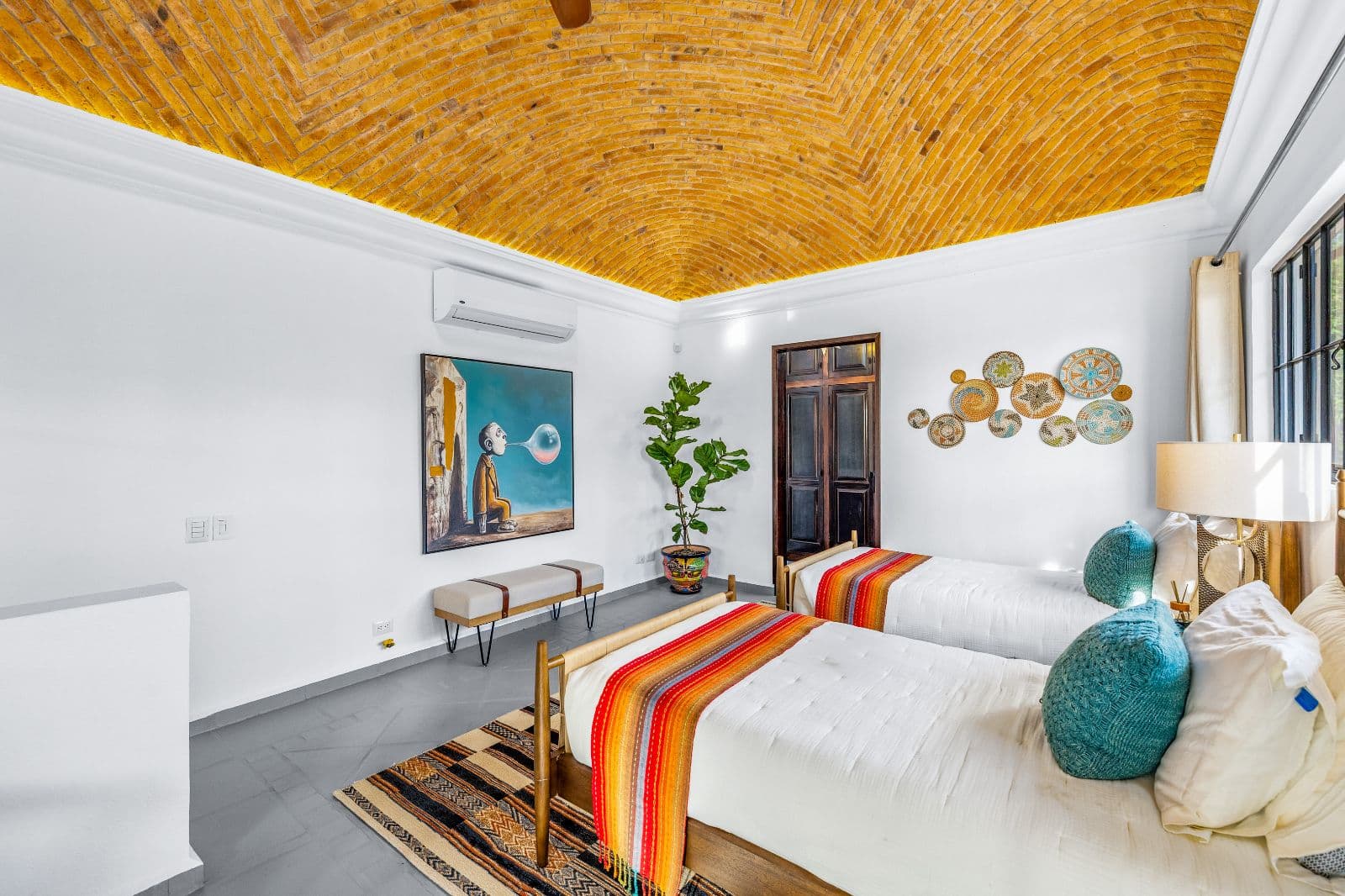 Casa CurVale — Villa de los Frailes, San Miguel de Allende — photo 13 — artisan ceiling, vibrant cultural charm