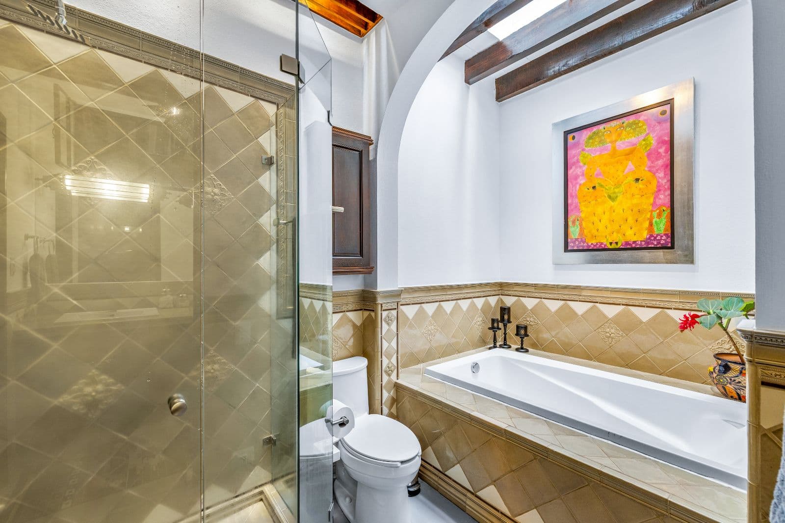 Casa CurVale — Villa de los Frailes, San Miguel de Allende — photo 26 — spa-inspired master bath oasis