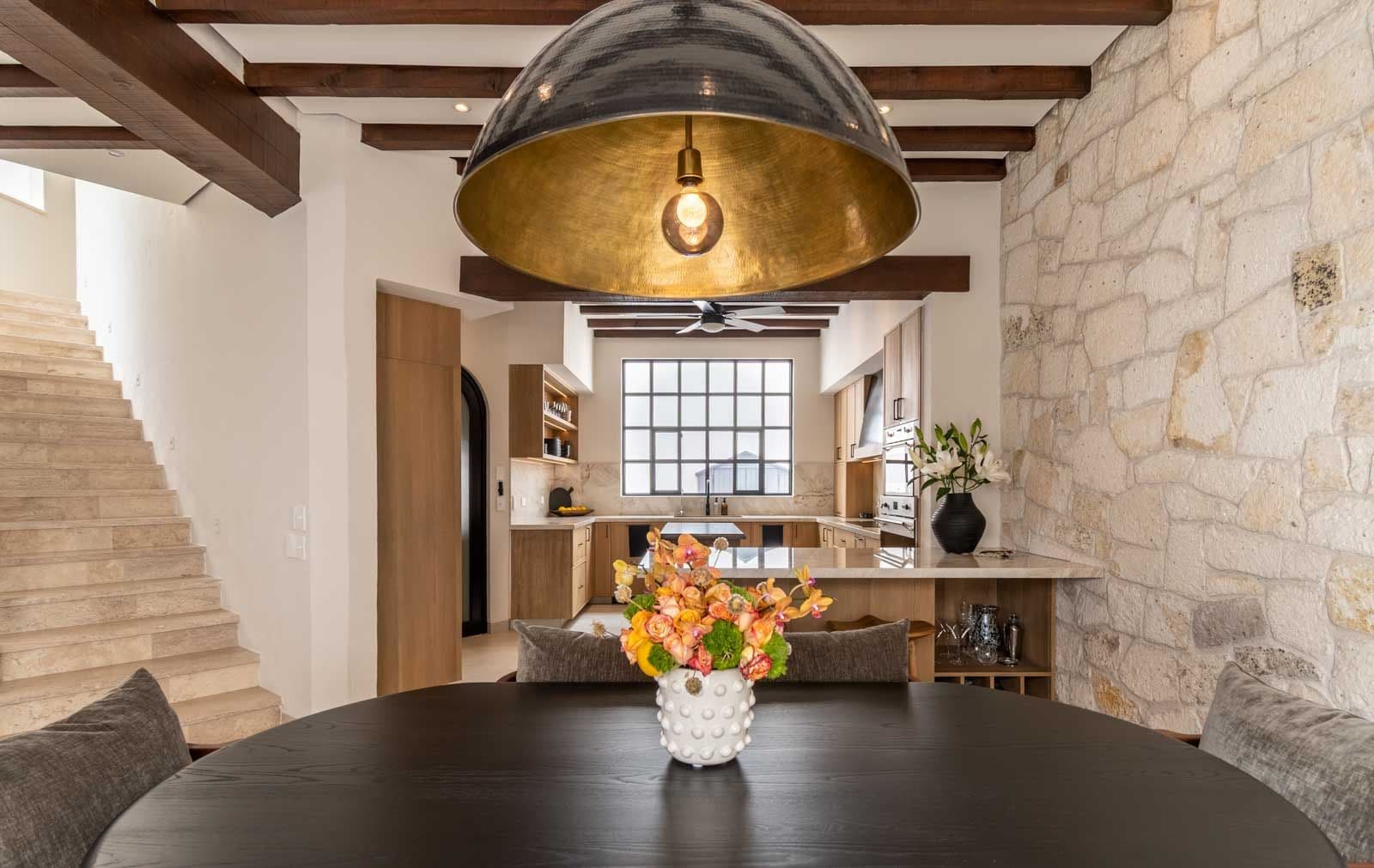 Casa de Luz — Ojo de Agua, San Miguel de Allende — photo 10 — contemporary open-concept living, warm golden light