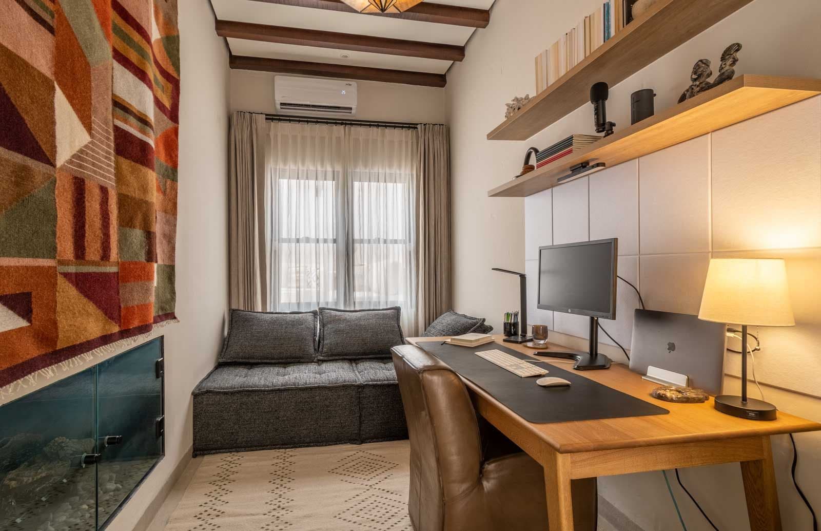 Casa de Luz — Ojo de Agua, San Miguel de Allende — photo 6 — sophisticated home office with character beams