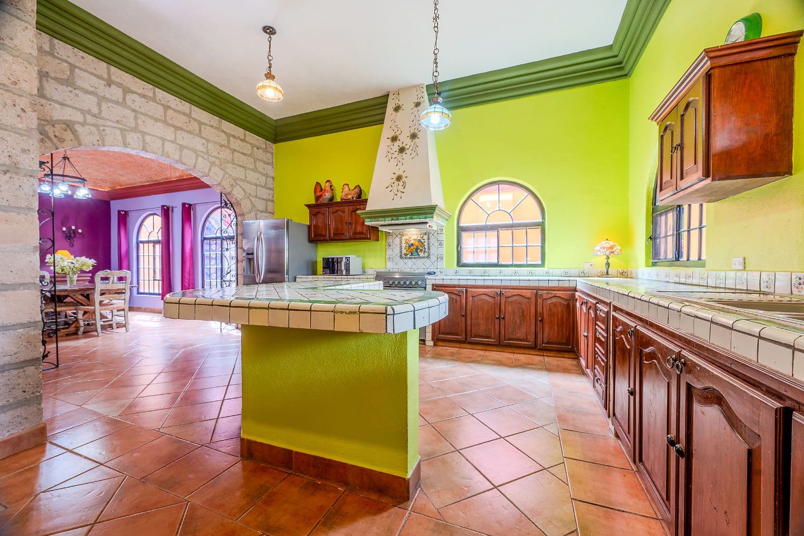 Casa Colorida — Villa de los Frailes, San Miguel de Allende — photo 10 — vibrant colonial kitchen with artisanal charm
