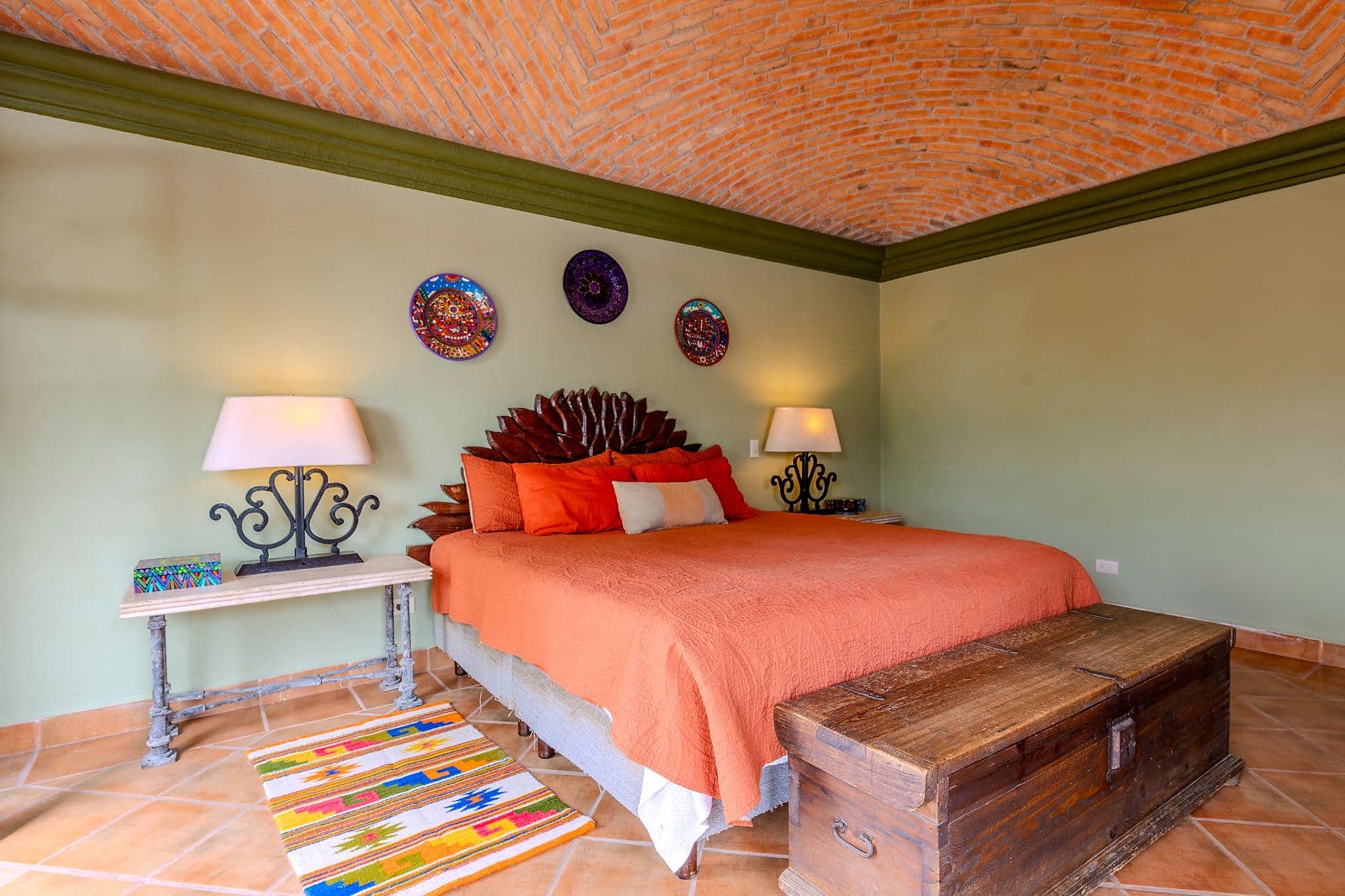 Casa Colorida — Villa de los Frailes, San Miguel de Allende — photo 23 — vibrant colonial bedroom with authentic charm