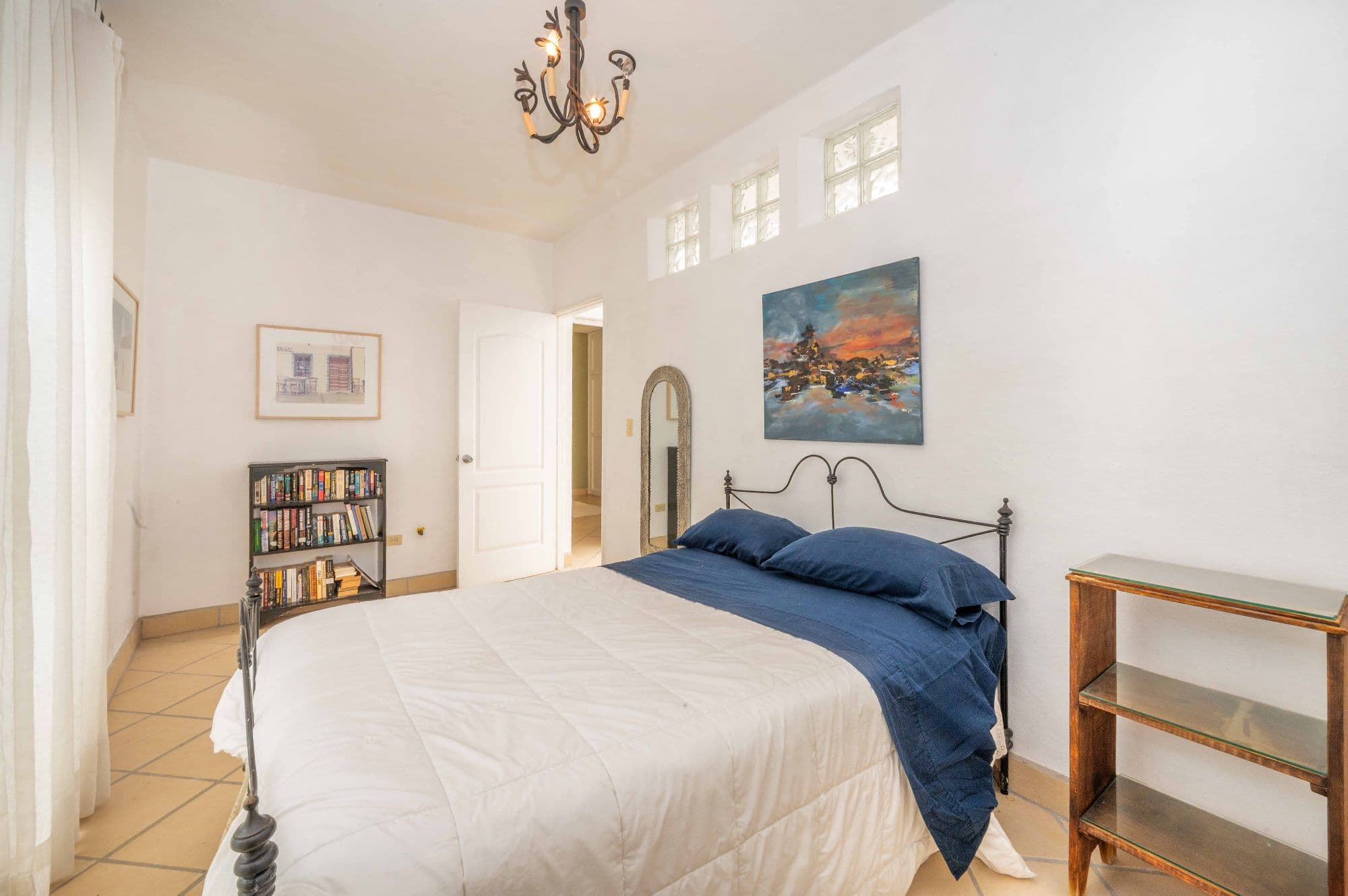 Casa Azul Escondida — San Antonio, San Miguel de Allende — photo 11 — sun-drenched bedroom with soaring ceilings