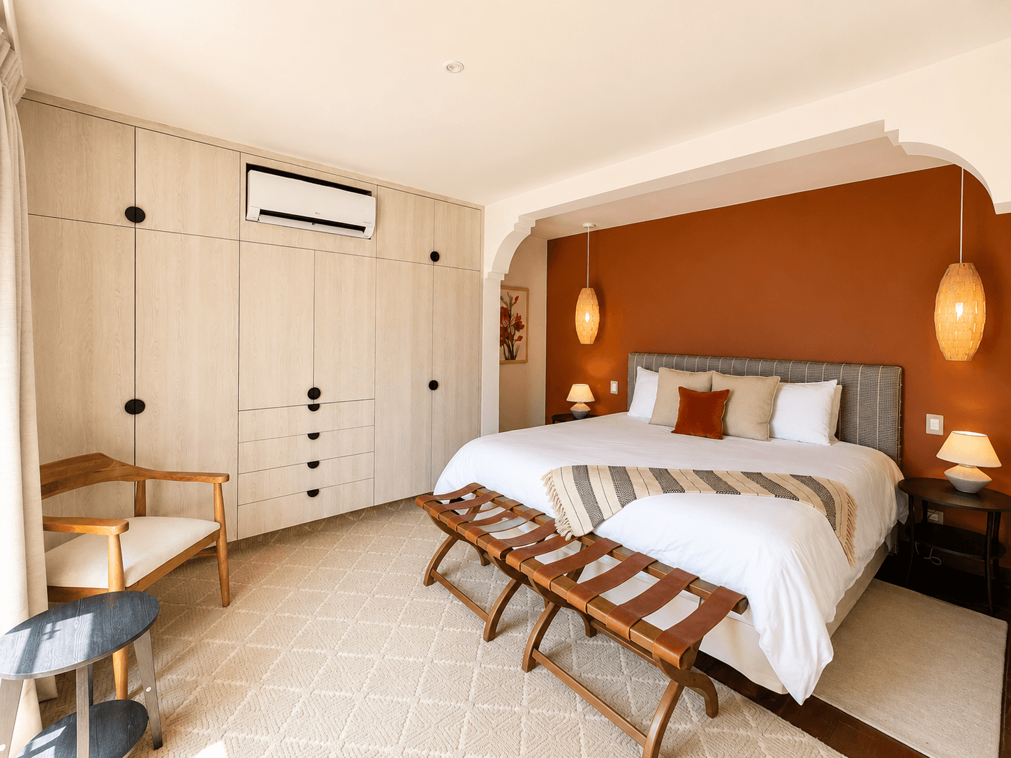 3 · Luxury Penthouse 2 Bedrooms with Private Rooftop - Paseo del Centro — Centro, San Miguel de Allende — photo 13 — warm terracotta sanctuary with modern comfort