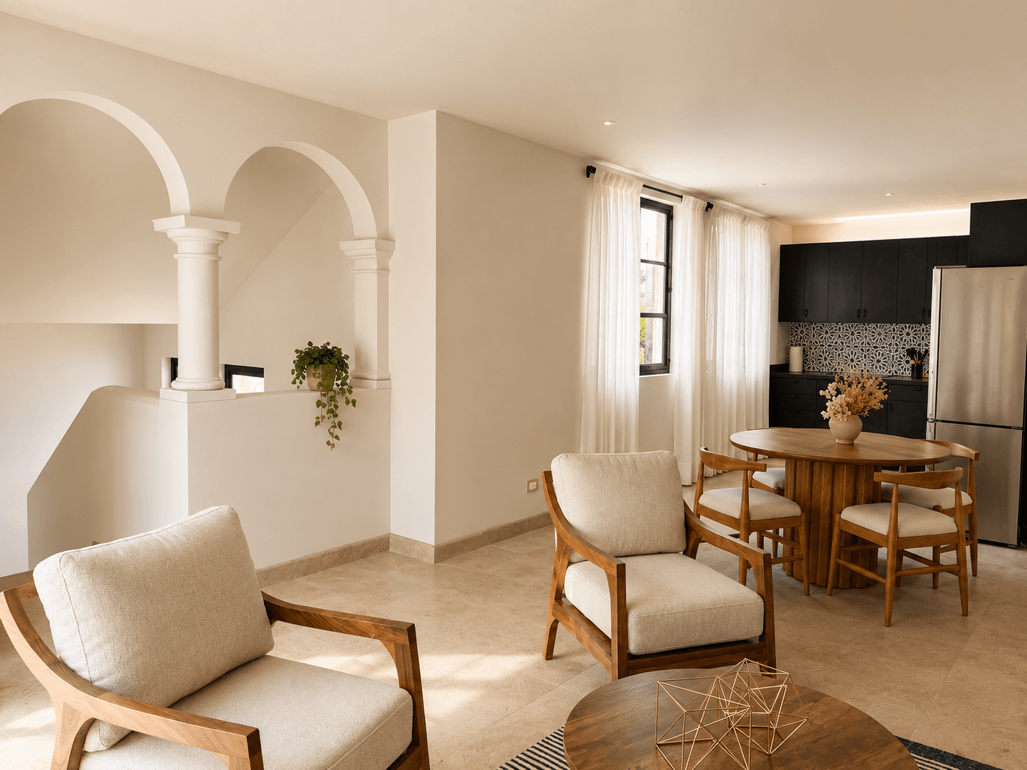 3 · Luxury Penthouse 2 Bedrooms with Private Rooftop - Paseo del Centro — Centro, San Miguel de Allende — photo 3 — serene elegance meets timeless architectural grace