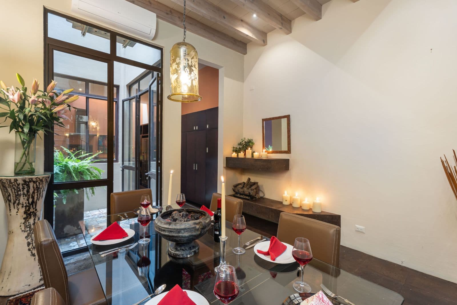 Casa Lagniappe — Centro, San Miguel de Allende — photo 10 — elegant entertaining space, candlelit ambiance