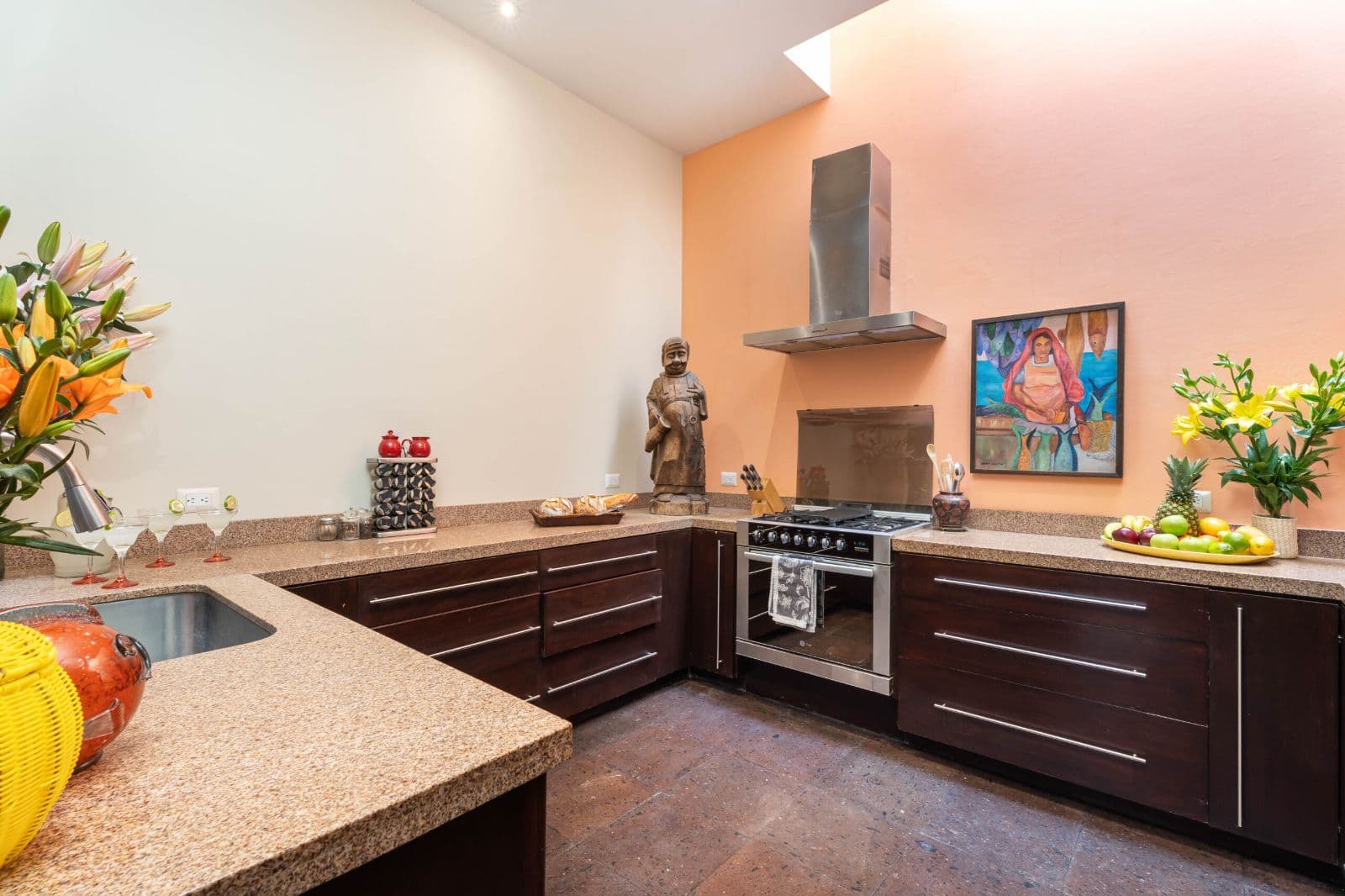 Casa Lagniappe — Centro, San Miguel de Allende — photo 12 — artisan kitchen with warm terracotta charm