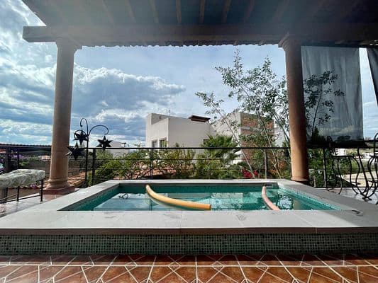 CASA AGAVE — Villa de los Frailes, San Miguel de Allende — photo 19 — panoramic rooftop spa retreat views
