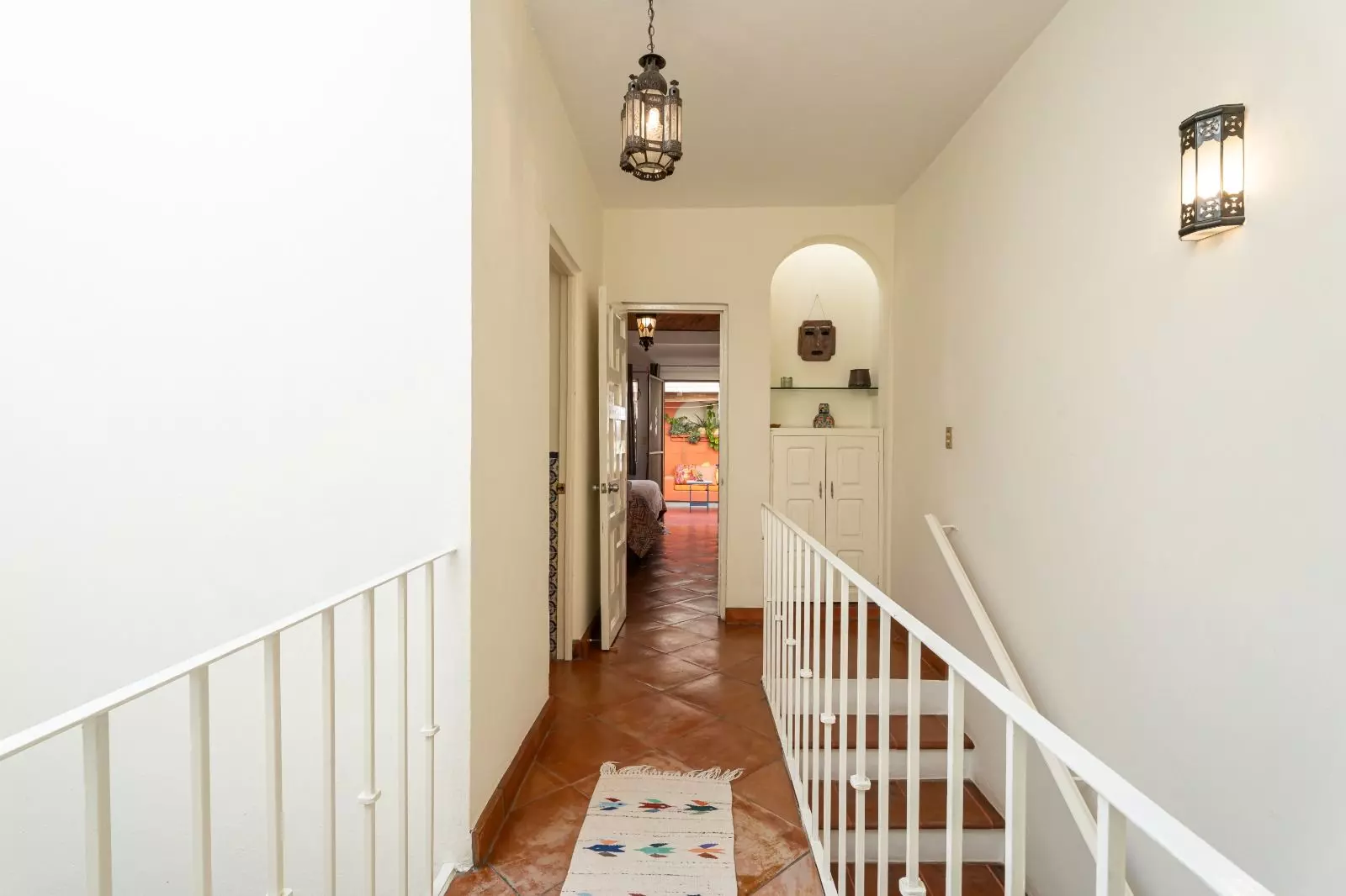 Casita Guadiana — Guadiana, San Miguel de Allende — photo 20 — elegant hallway with architectural charm