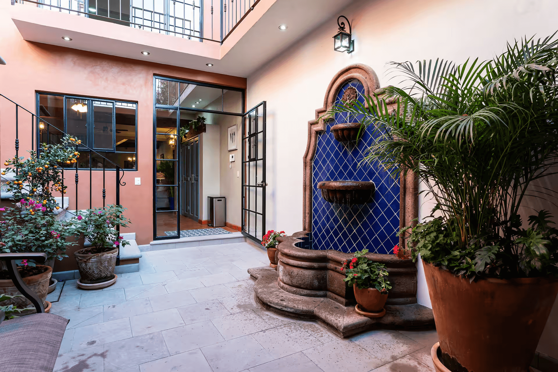 Casa Mimosa — San Antonio, San Miguel de Allende — photo 29 — enchanting courtyard with colonial charm