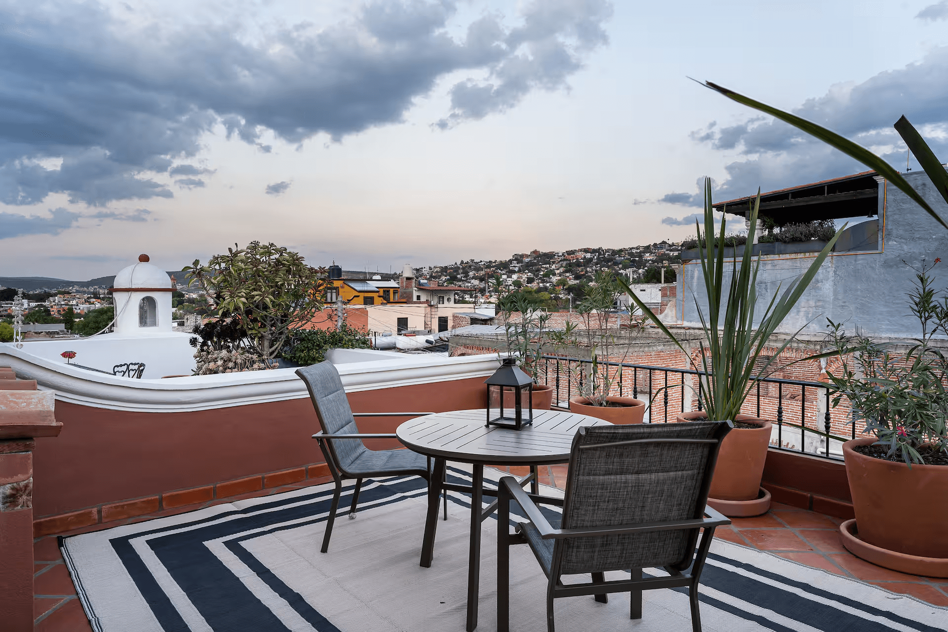 Casa Mimosa — San Antonio, San Miguel de Allende — photo 24 — panoramic rooftop terrace with architectural charm