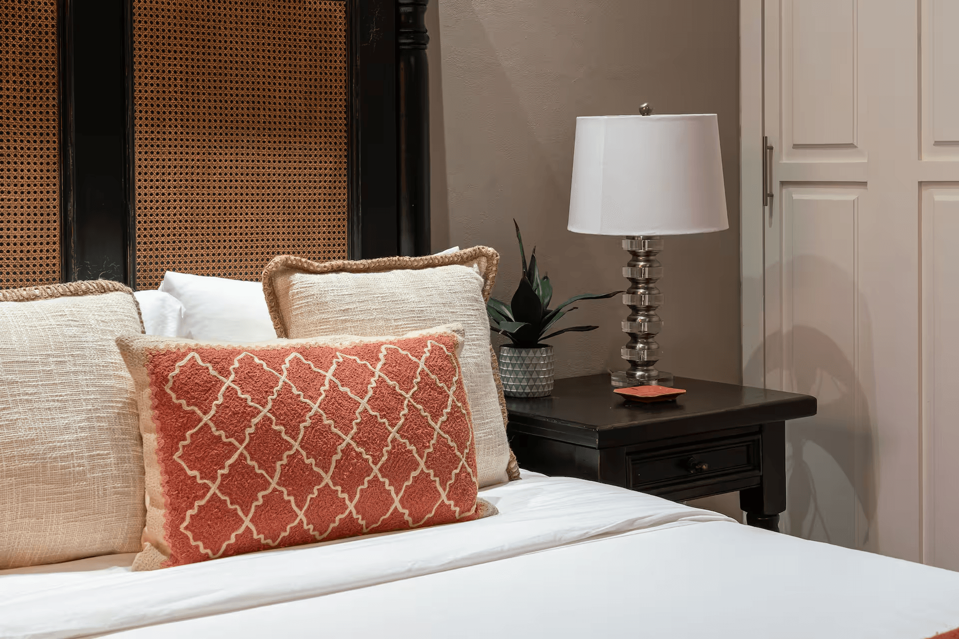 Casa Mimosa — San Antonio, San Miguel de Allende — photo 18 — sophisticated bedroom with curated elegance