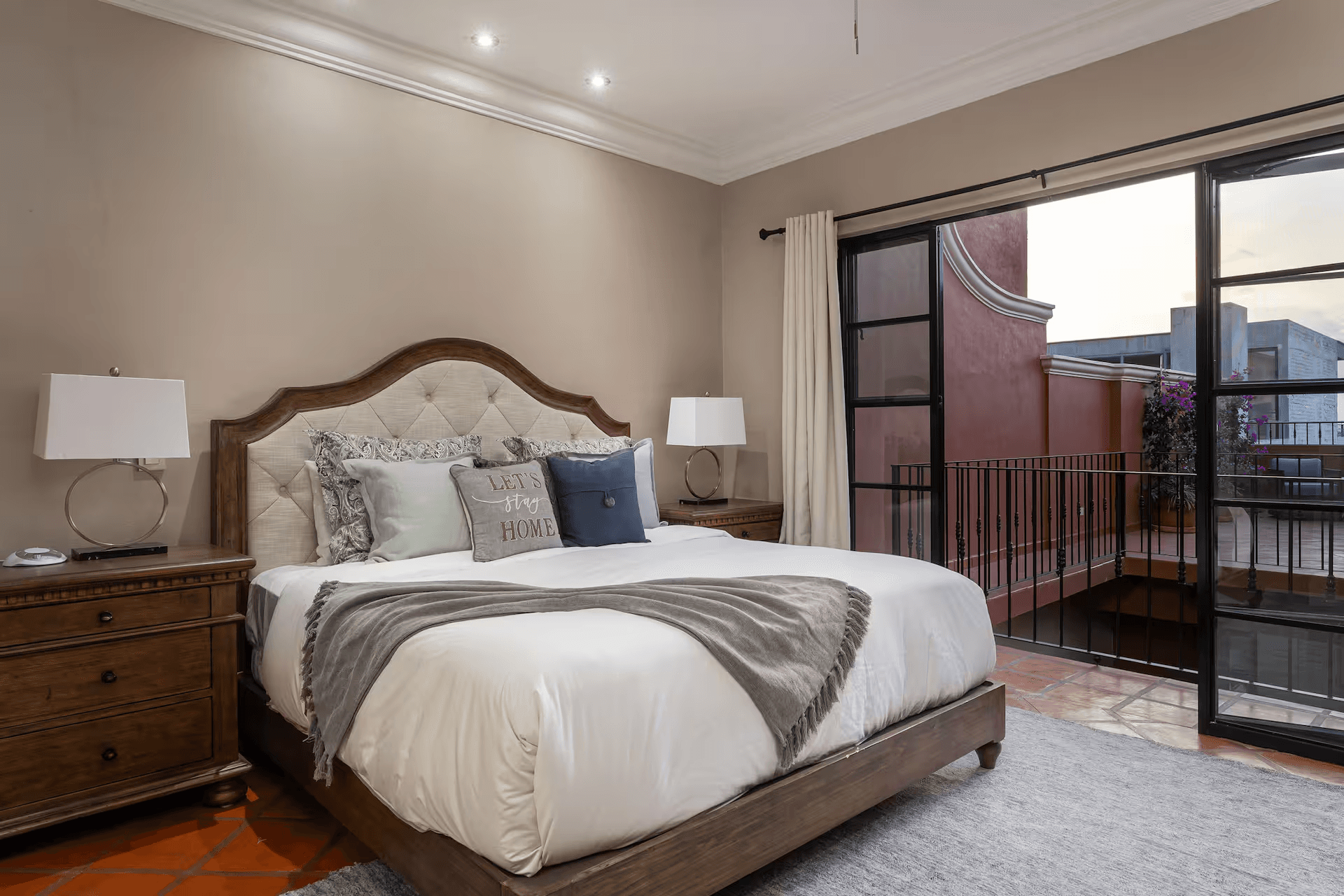 Casa Mimosa — San Antonio, San Miguel de Allende — photo 9 — elegant master suite with panoramic city views