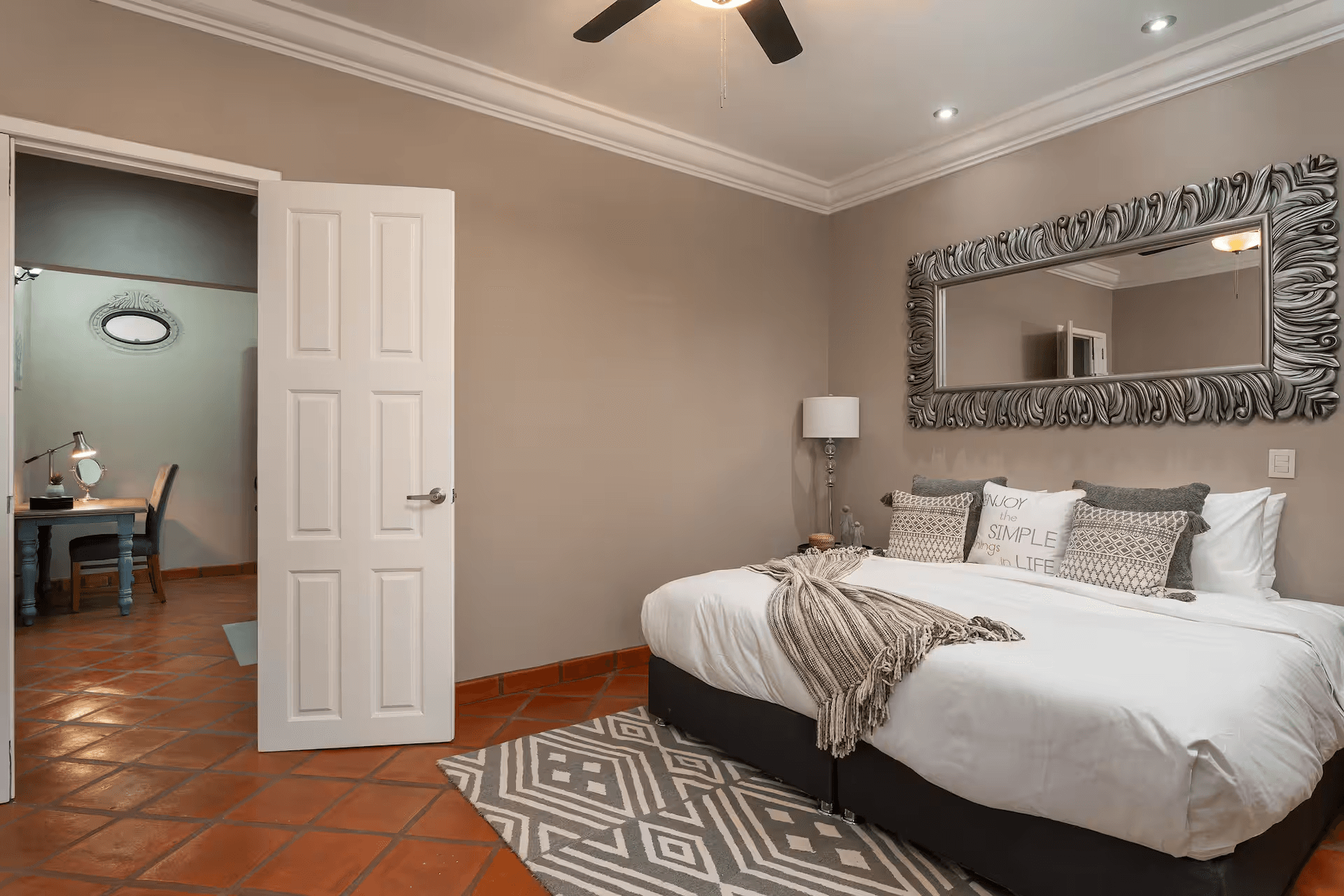 Casa Mimosa — San Antonio, San Miguel de Allende — photo 15 — serene master suite with elegant finishes