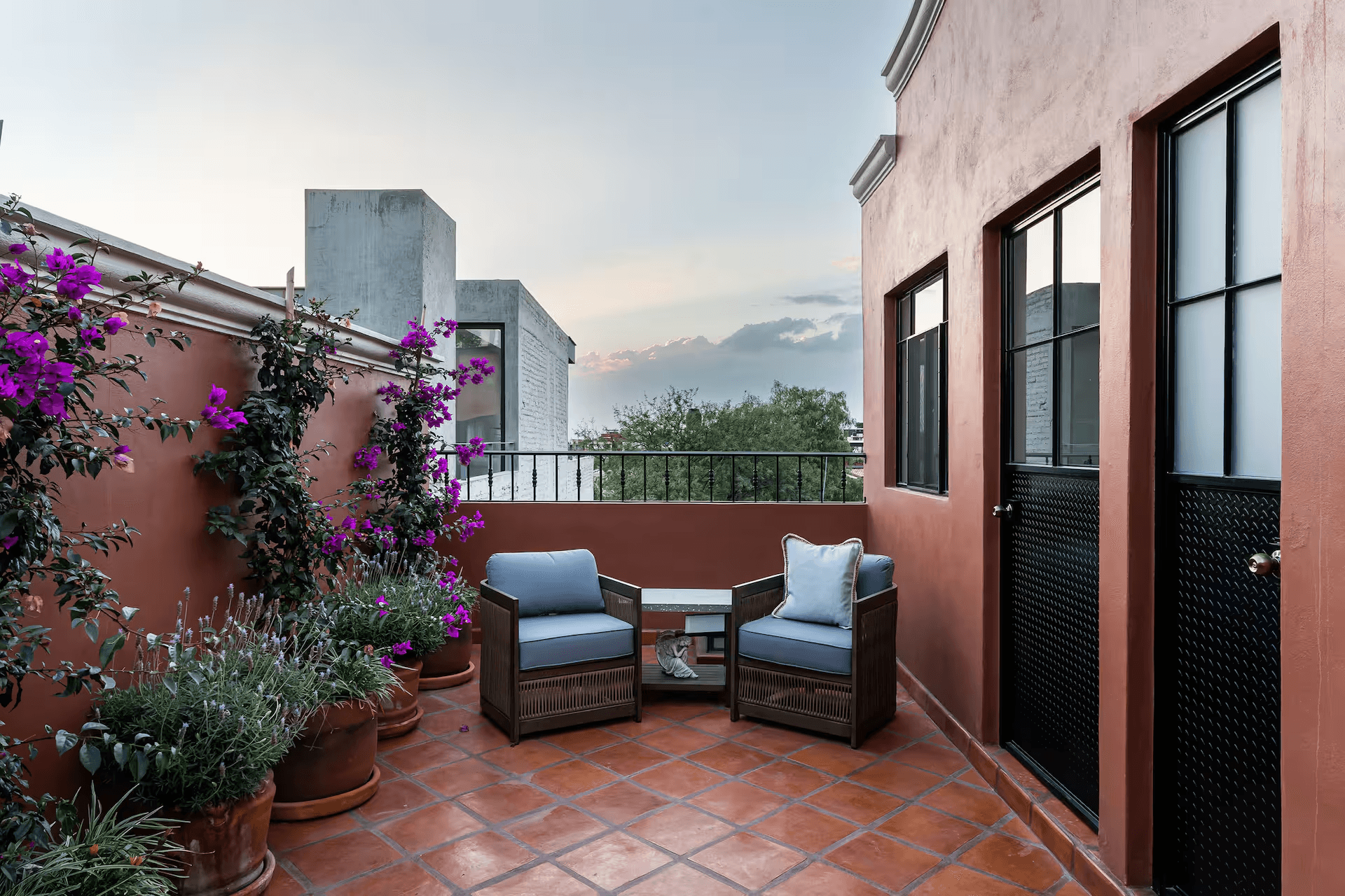 Casa Mimosa — San Antonio, San Miguel de Allende — photo 26 — enchanting rooftop terrace with mountain views