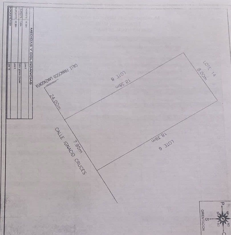 Terreno en "Ignacio Cruces" β Independencia, San Miguel de Allende β photo 5 β architectural survey, potential development canvas