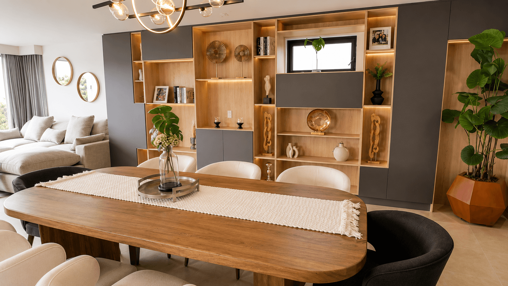 Casa Ventanas — Club de Golf Ventanas, San Miguel de Allende — photo 8 — contemporary luxury open-concept living space