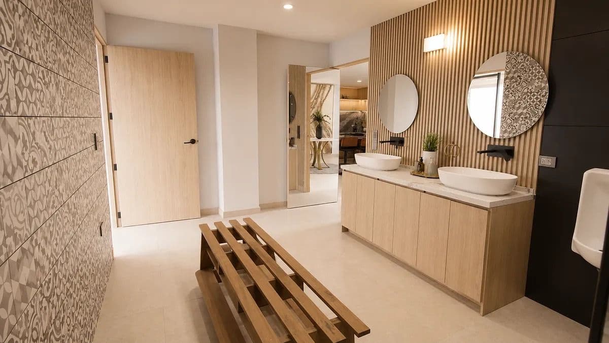 Casa Ventanas — Club de Golf Ventanas, San Miguel de Allende — photo 47 — spa-inspired sanctuary with warm wood accents
