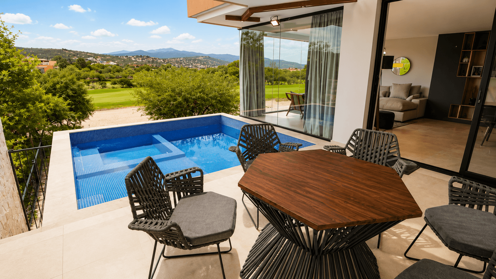 Casa Ventanas — Club de Golf Ventanas, San Miguel de Allende — photo 28 — panoramic mountain views, resort-style poolside living
