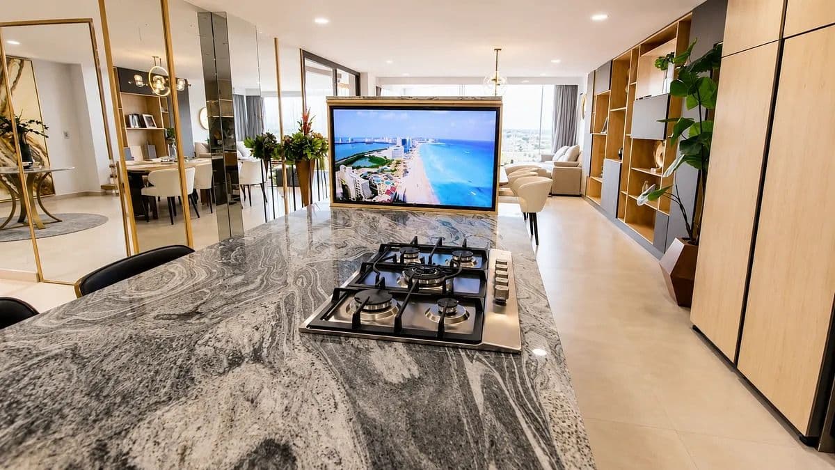 Casa Ventanas — Club de Golf Ventanas, San Miguel de Allende — photo 49 — contemporary luxury kitchen with panoramic views