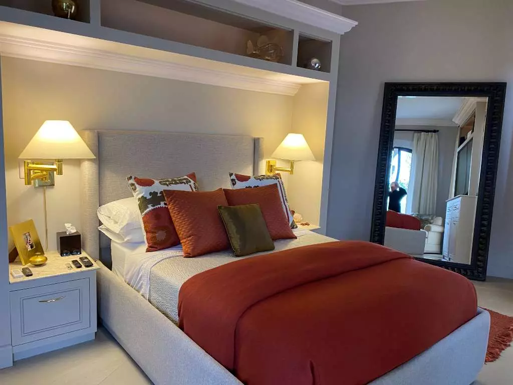 Casa Lyla — Balcones, San Miguel de Allende — photo 11 — elegant master suite, warm ambient lighting