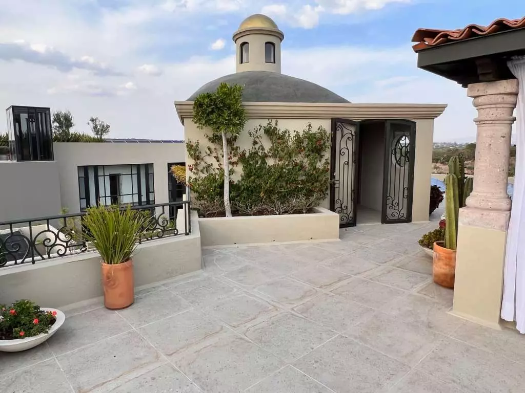 Casa Lyla — Balcones, San Miguel de Allende — photo 13 — elegant rooftop terrace, architectural charm