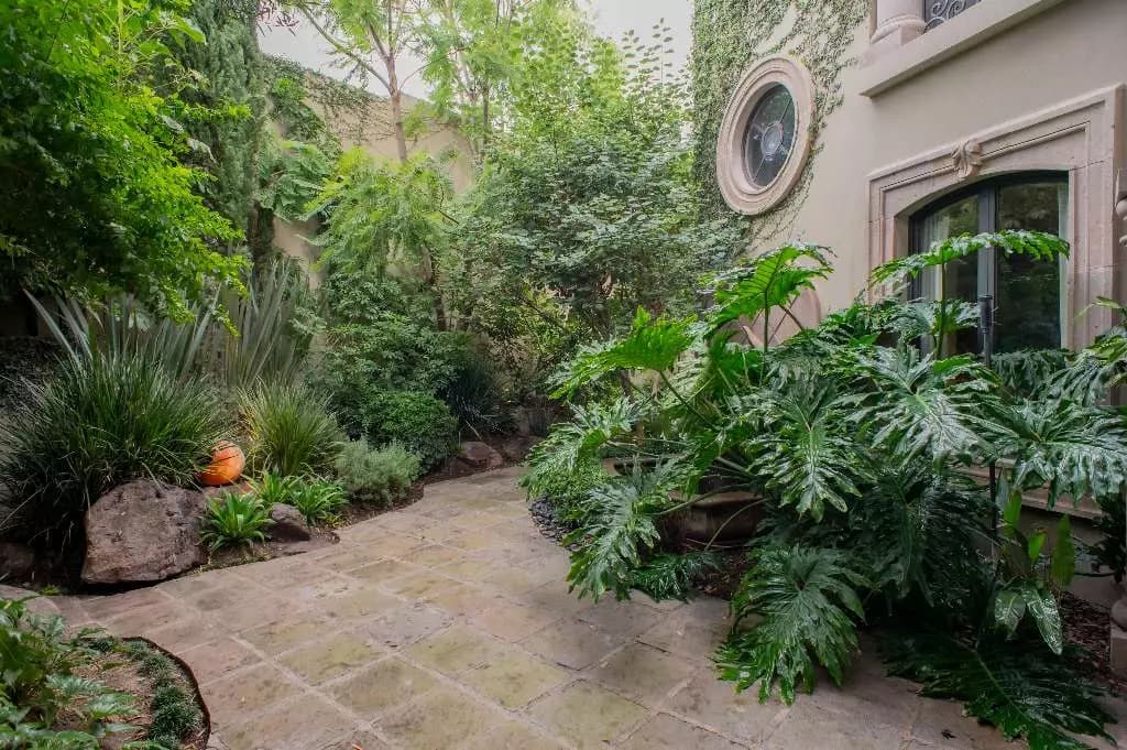 Casa Lyla — Balcones, San Miguel de Allende — photo 15 — lush courtyard oasis, verdant sanctuary
