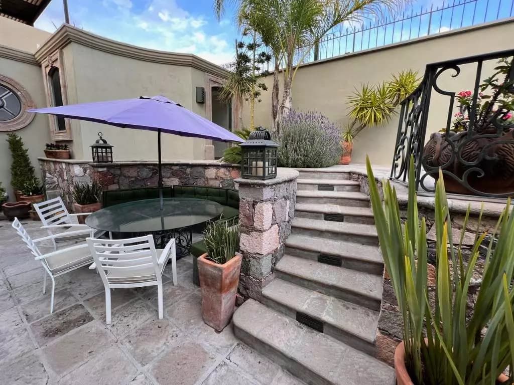 Casa Lyla — Balcones, San Miguel de Allende — photo 16 — enchanting courtyard oasis, sophisticated outdoor entertaining