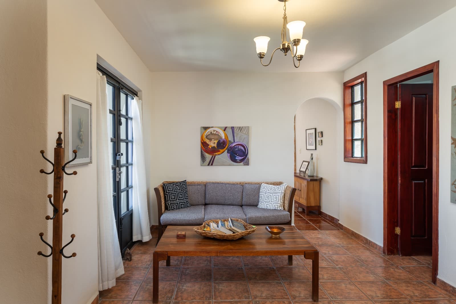 Casa Morada — San Antonio, San Miguel de Allende — photo 7 — elegant living room, warm terracotta floors