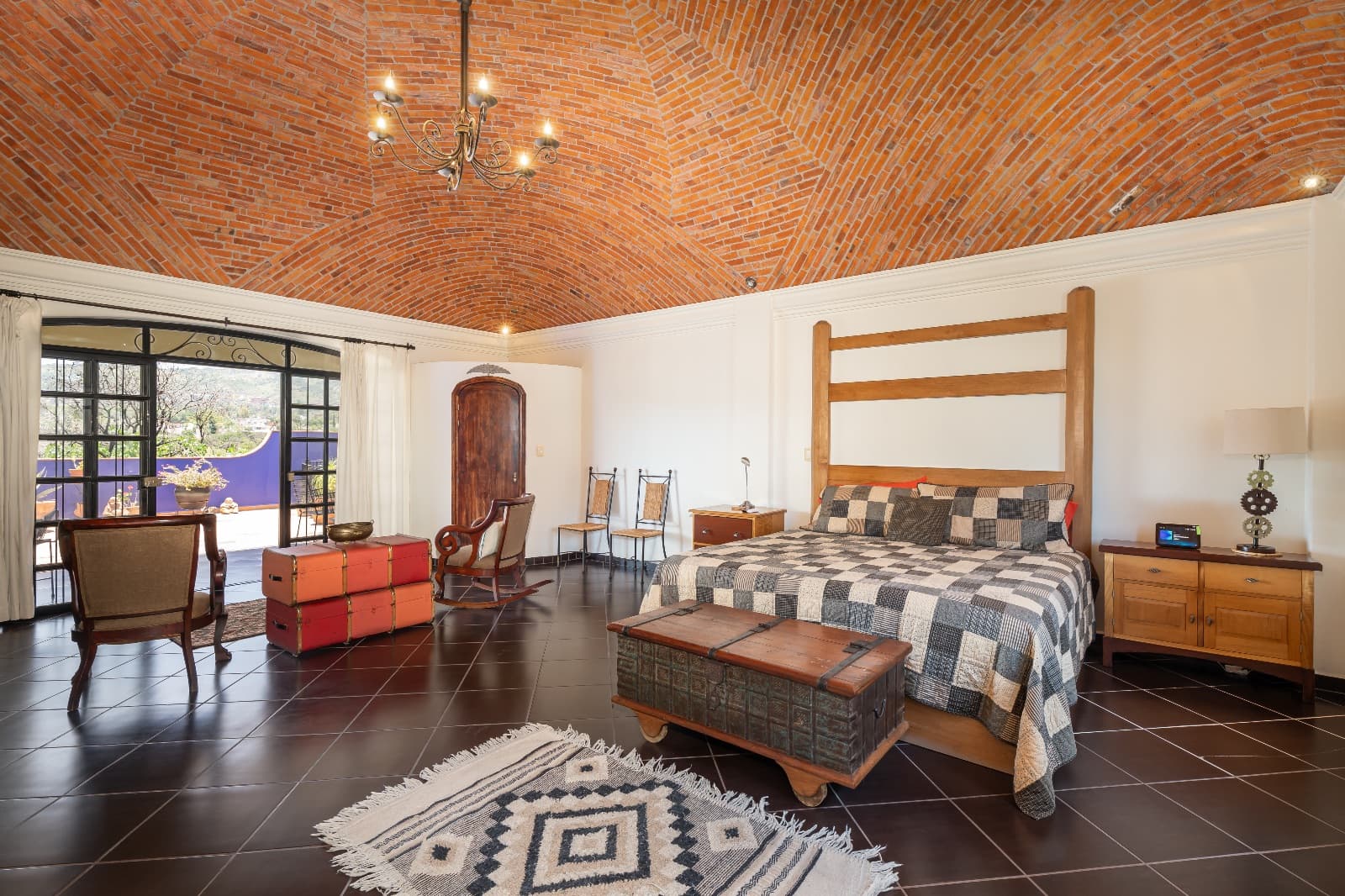 Casa Morada — San Antonio, San Miguel de Allende — photo 12 — soaring brick vault, serene master sanctuary