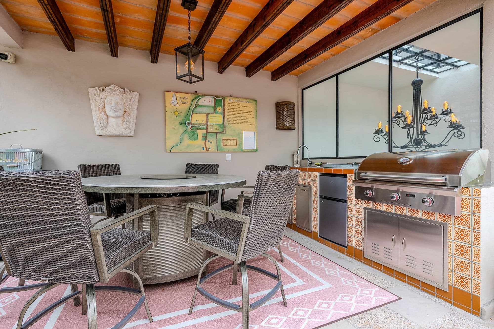 Casa de los Leones — Guadalupe, San Miguel de Allende — photo 21 — elegant outdoor entertaining space, traditional craftsmanship
