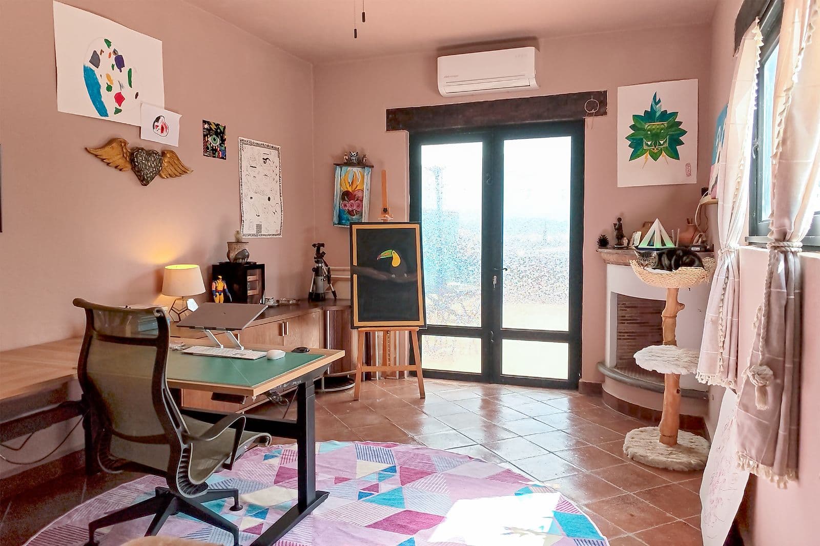 Casa Blue — La Palmita, San Miguel de Allende — photo 17 — bright, creative studio with garden views