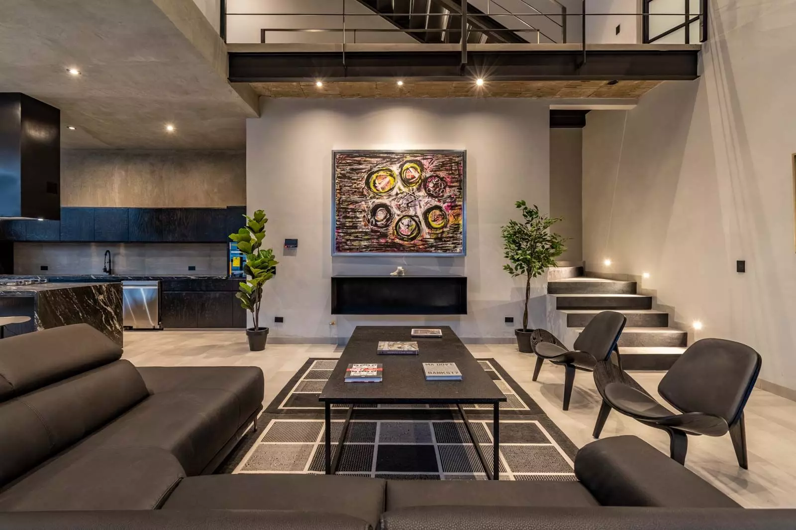 Brut House — San Antonio, San Miguel de Allende — photo 3 — contemporary loft with sophisticated open-concept design