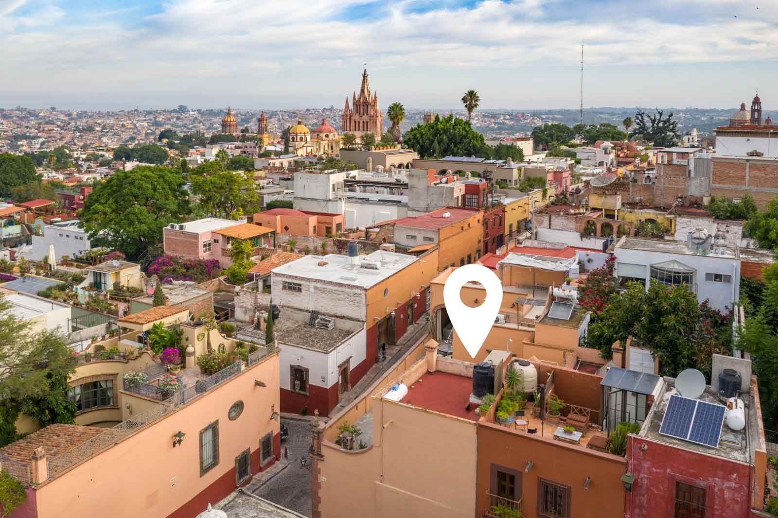 Casa Recreo — Centro, San Miguel de Allende — photo 25 — panoramic terrace, iconic church views