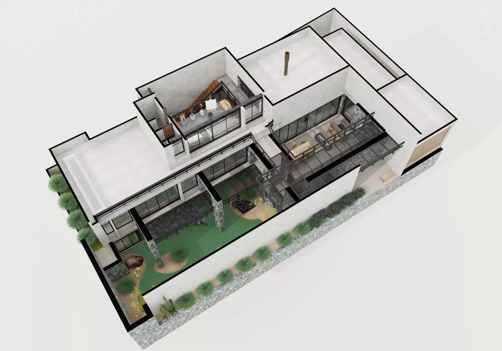 Casa del Arbol — Villa de los Frailes, San Miguel de Allende — photo 22 — contemporary courtyard home, seamless indoor-outdoor living