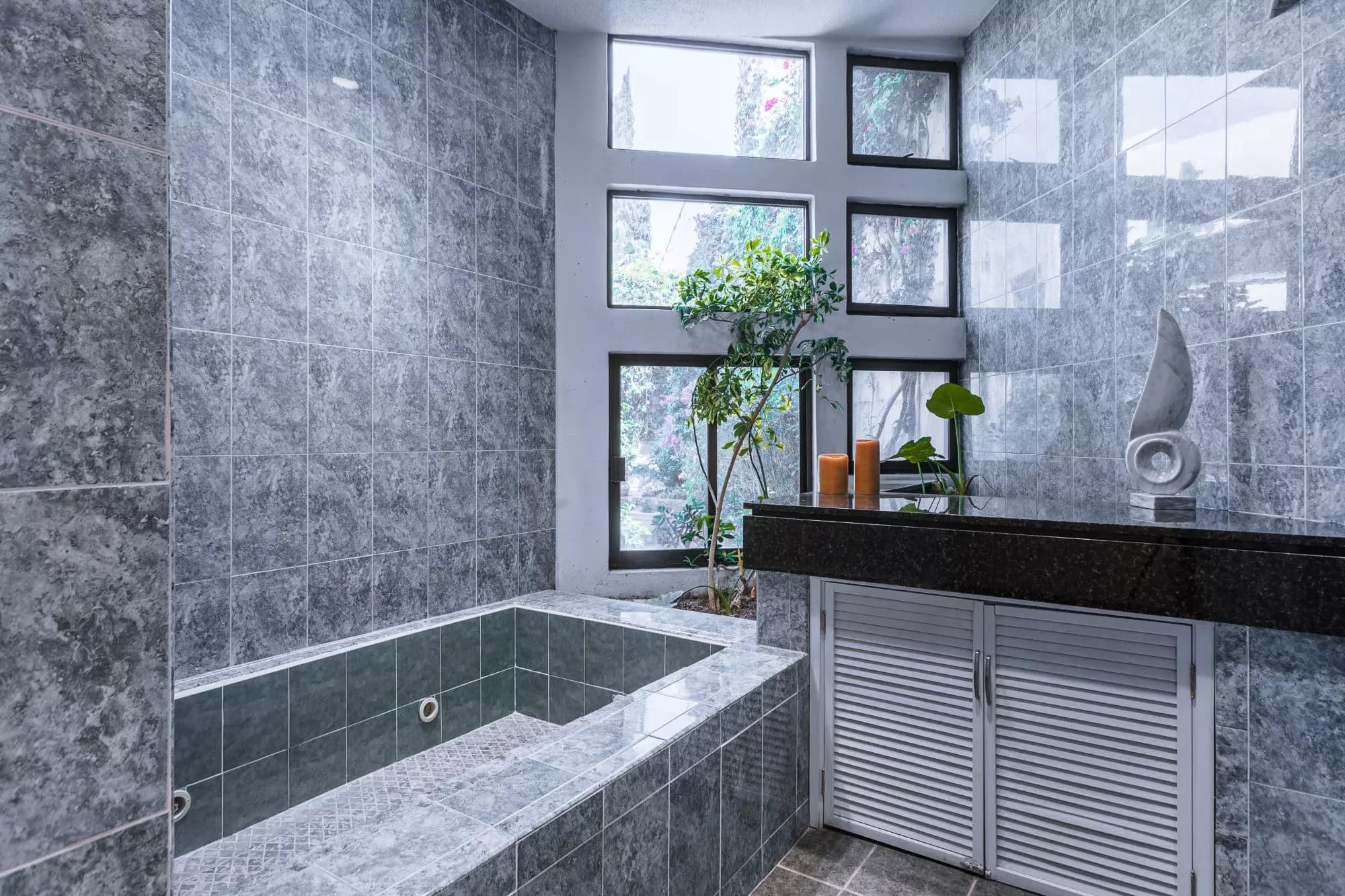 Exquisite Home in Prime San Miguel de Allende Location — Guadiana, San Miguel de Allende — photo 10 — spa-inspired sanctuary with garden views